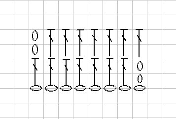 Схема вязания столбиков с накидом
