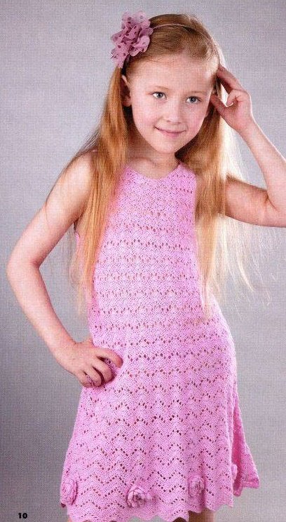 Розовый сарафан для девочки 7 лет